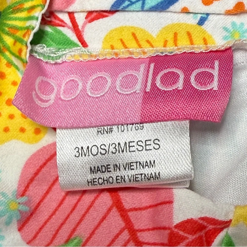 Goodlad Floral Baby Romper and‎ Sun Hat